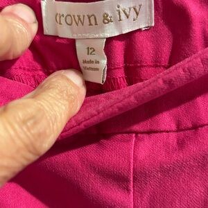 Crown & Ivy Fuchsia Apparel